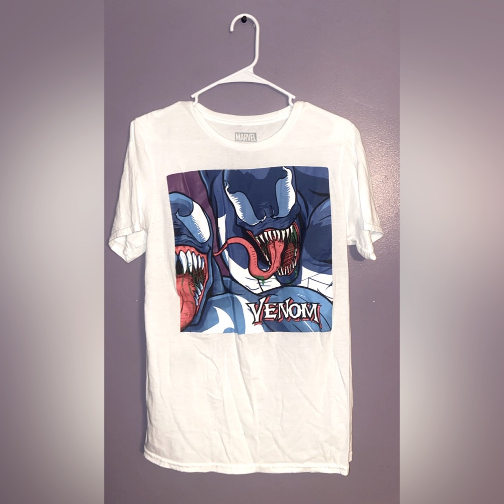 Marvel Venom Blue and White Short Sleeve Tee